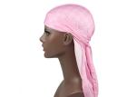 Pink GG Silk Silky Satin Designer Durag Supplier Bulk Wholesale
