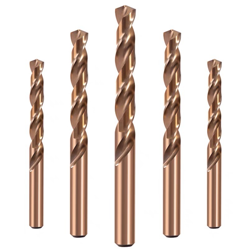Titanium Coated Cobalt Twist Drill Bits High Hardness Straight Shank Twist Drill Bit