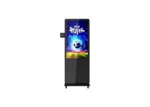 Wholesale Portable Outdoor CMS Advertising Software LCD Advertising Display Kiosk Battery Powered Digital Signage With Wheels from china suppliers