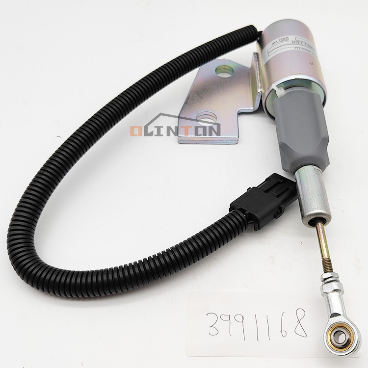 Excavator Machinery Parts 24V Stop Flameout Solenoid Valve 3991168 for Construction Works