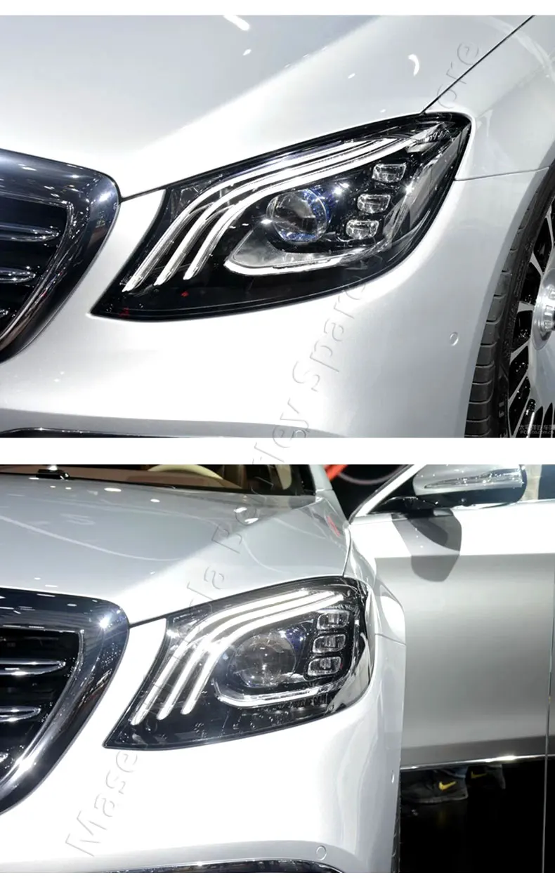 LED Headlights Assembly For Mercedes Benz S Class W222 14-18 Modified Maybach Front Head Light Drl Flowing Turn S65 S63