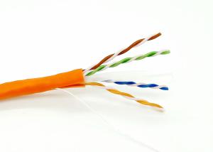Wholesale Orange PVC UTP Bulk CAT6 Ethernet Cable 23AWG 4 Pairs Unshielded Twisted Wire from china suppliers
