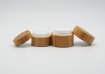 100g Round Bamboo Empty Cream Jar Leakproof Environmental Protection