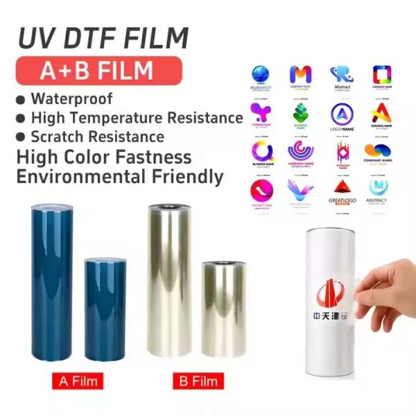 UV Dtf Transfer Ab Pet Film Roll Ab Film Transfer Dtf Pet A3 30cm UV Dtf Film
