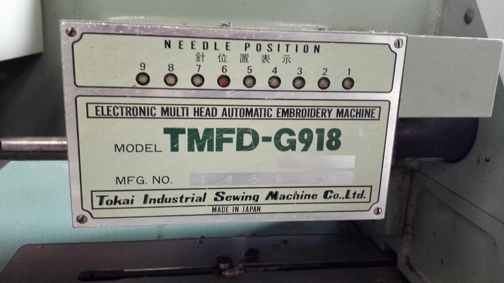 Professional Tajima Used Computer Embroidery Machine TMFD-G918