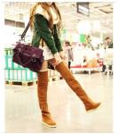 Newest Fashion Women's Knee Boots Over Knee Inner Wedge Boots Ladies Sexy Winter