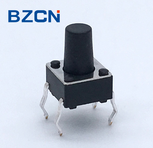6 X 6 X 6 Mm Momentary SPST Tactile Switch , Miniature Push Button Switch