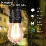 Outdoor Waterproof Globe Edison Bulb Festoon LED String Lights Garland Wedding
