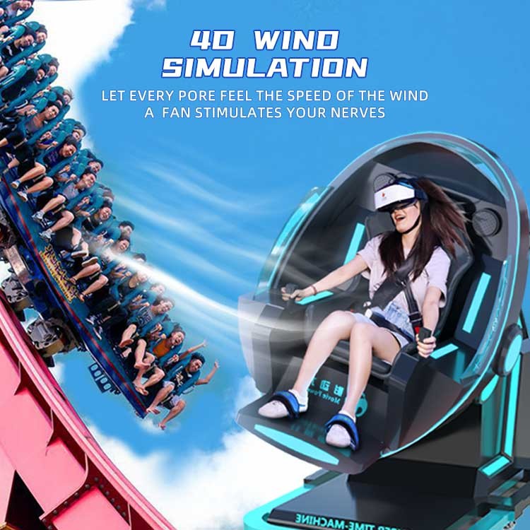 220V Vr Egg Chair 360 Degree Rotating 9d Cinema Motion Simulator For Commercial
