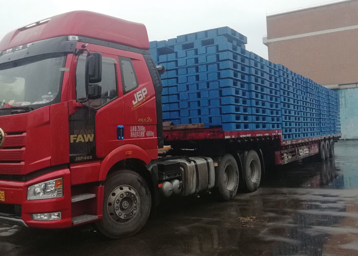 Custom HDPE 6T Heavy Duty Plastic Pallets 4 Way Forklift