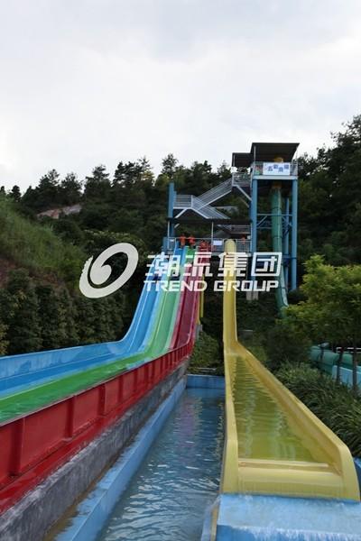 General Water Park Item Custom Water Slides , High Speed Adult Plastic Water