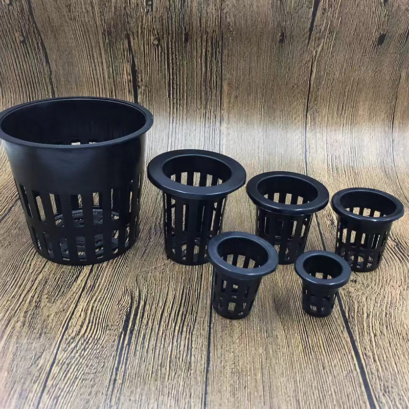 Clear 2 Inch Hydroponic System Plastic Mesh Basket Nursery Net Pot For NFT Plant Grow