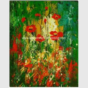 Wholesale Colorful Abstract Floral Painting Hand - Painted With Texture Customized Size Or Color from china suppliers