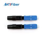 Fiber Optic Fast Connector SC UPC For FTTH Drop Cable Field Termination