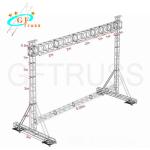 Rigging LED Display Truss Aluminum Alloy 3m Length 50mm*3mm Main Tube