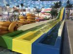Customized Kazakhstan Astana Indoor Fiberglass Pool Water Slide Park Project