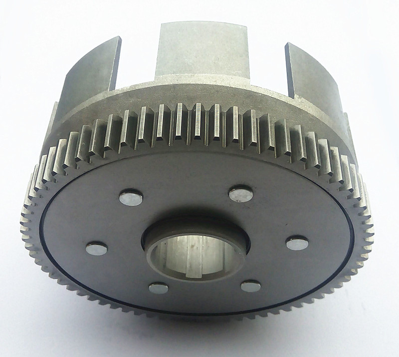 High Performance Scooters / Motorbike Clutch Housing Set Silver Color For CBT250