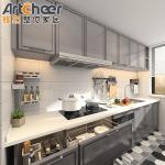Modern Stylish Solid Wood Kitchen Cabinet with Laminated Bullnose Countertop