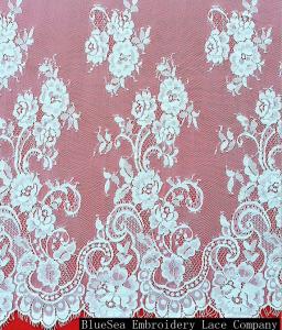 Wholesale 1.5m*1.5m Eyelash Lace Fabric for Wedding Bridal Dress from china suppliers