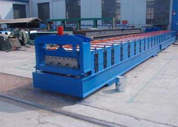 Metal Floor Decking Sheet Roll Forming Machine With 10 - 12m / Min Working Speed