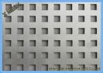 Square Holes Perforated Metal Panel Facade SS Plates Excellent Visibility