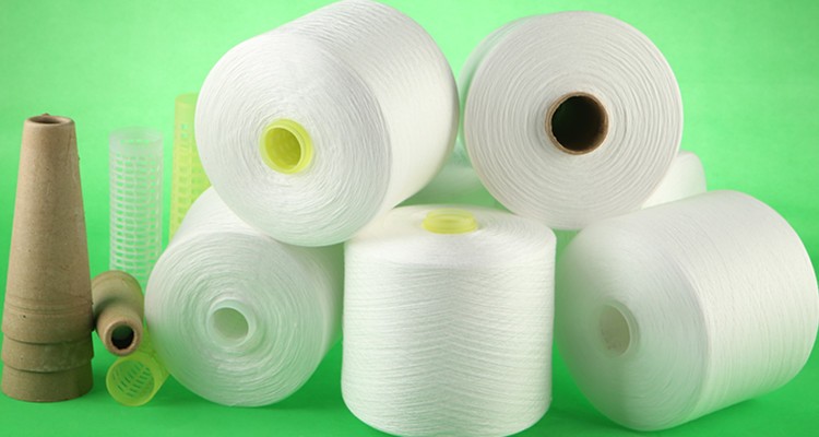 Eco - Friendly Knitting 100% Bright Virgin Spun Polyester Yarn Ne 50/2 50/3