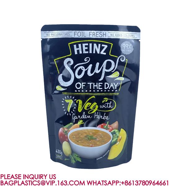 Cooking Bags, Cooking Pouches, Soup bags, Soup Pouches, Juice Beverage Spout