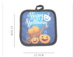 Ribbed Kitchen Oven Glove Printed Cotton Oven Mitts 25*15cm