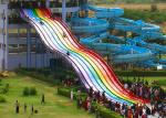 Customize High Speed Long Fiberglass Water Slide Outdoor Play Equipment