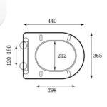 UF toilet seat cover ceramic toilet lid for bathroom