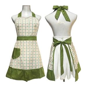 Wholesale Lovely Retro Country Cute Aprons With Pockets Waitress Embroidered Pastoral Style from china suppliers