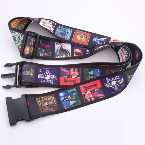 Promotional 5CM wide colorful Customer sublimation printing Luggage belt with