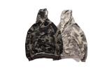 High Street Fashion Mens Oversized Pullover Hoodie V Neck Camo Pattern Type