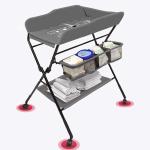 Height Adjustable Multi-Functional Baby Changing Station Newborn Changing Table