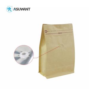 Wholesale Custom Eco Friendly 500g Kraft Paper Zipper Bags Flat Bottom from china suppliers