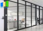 Portable Framed Fixed Glass Partition Door Office Partition Wall Cubicle For