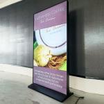 75" 100" 55 Inch Floor Standing Digital Signage Display Software CMS Totem Kiosk
