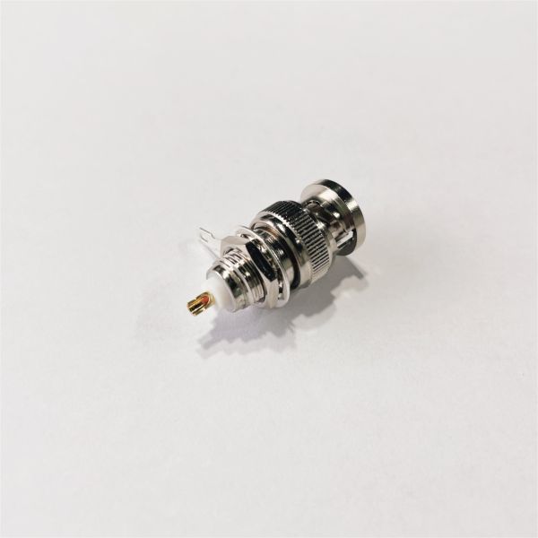 MMCX-KHD Gold-Plated Brass RF Coaxial Connector Female Jack with Through Hole Mounting for DC to 10GHz Applications