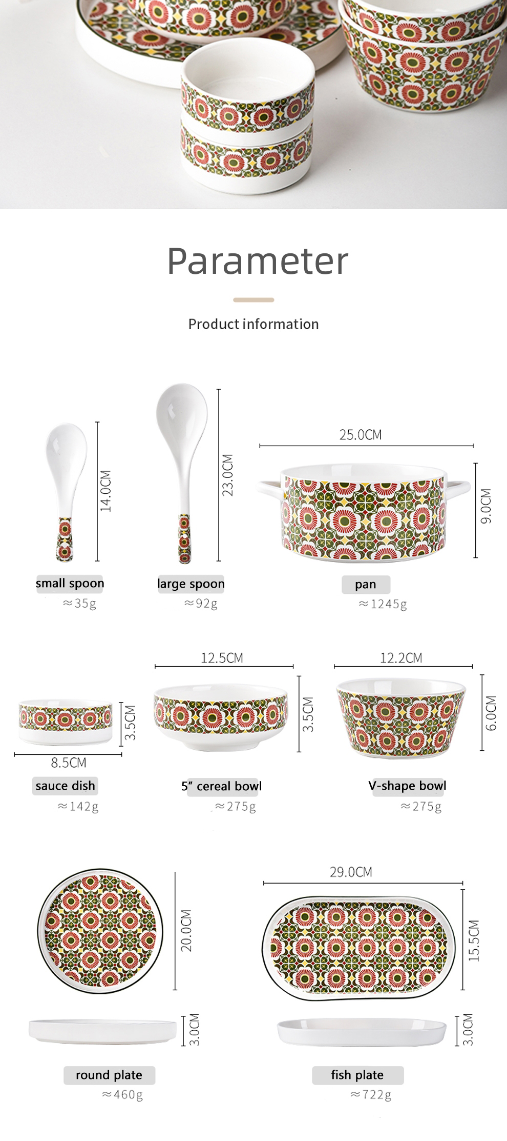 Modern Design Style Christmas Ceramic Dinner Set Under Glazed Porcelain Gift Set