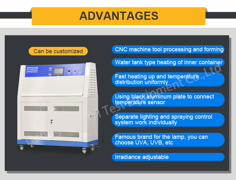 LIYI Uv Resistant Accelerated Weathering Rubber Heat Aging Test Chamber