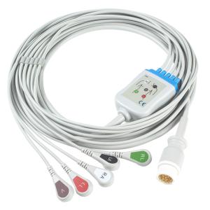 Wholesale P-Hilips ECG Cables And Leadwires 12pin 5 Lead M1975A ECG Cable from china suppliers
