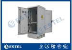 Front Rear Door Sandwich 20U Outdoor Battery Enclosure Anti Theft Three Point