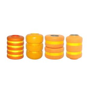 Wholesale Road Safety Barrier Eva / Pu Foam Roller Buckets Rolling Barrier for Roadway Safety from china suppliers