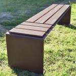 Outdoor and Indoor Minimalist Design Patio Furniture Corten Steel Bench Legs