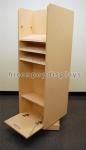 360 Rotating Beauty Product Display Stand Wooden Nail Polish Organizer Display
