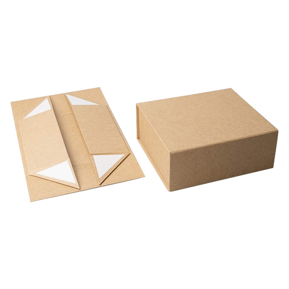 Custom Good Luxury Folding Storage Magnetic Kraft Paper Gift Box with Glossy Lamination