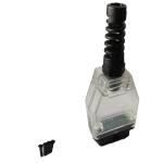 Transparent Car OBD Scanner Adapter Practical Flat Angle Male