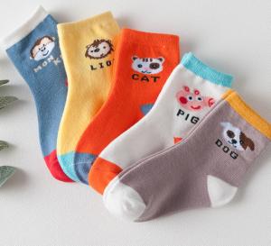 Wholesale Cotton School Socks Asian Boy Colorful Socks Girl Jacquard Crew Sock from china suppliers