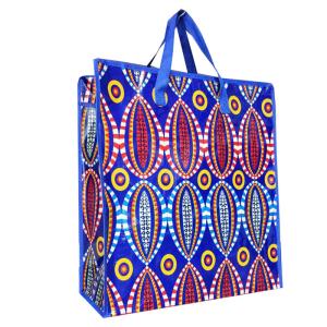 Wholesale customized reusable woven shopping zipper bags foldable package from china suppliers
