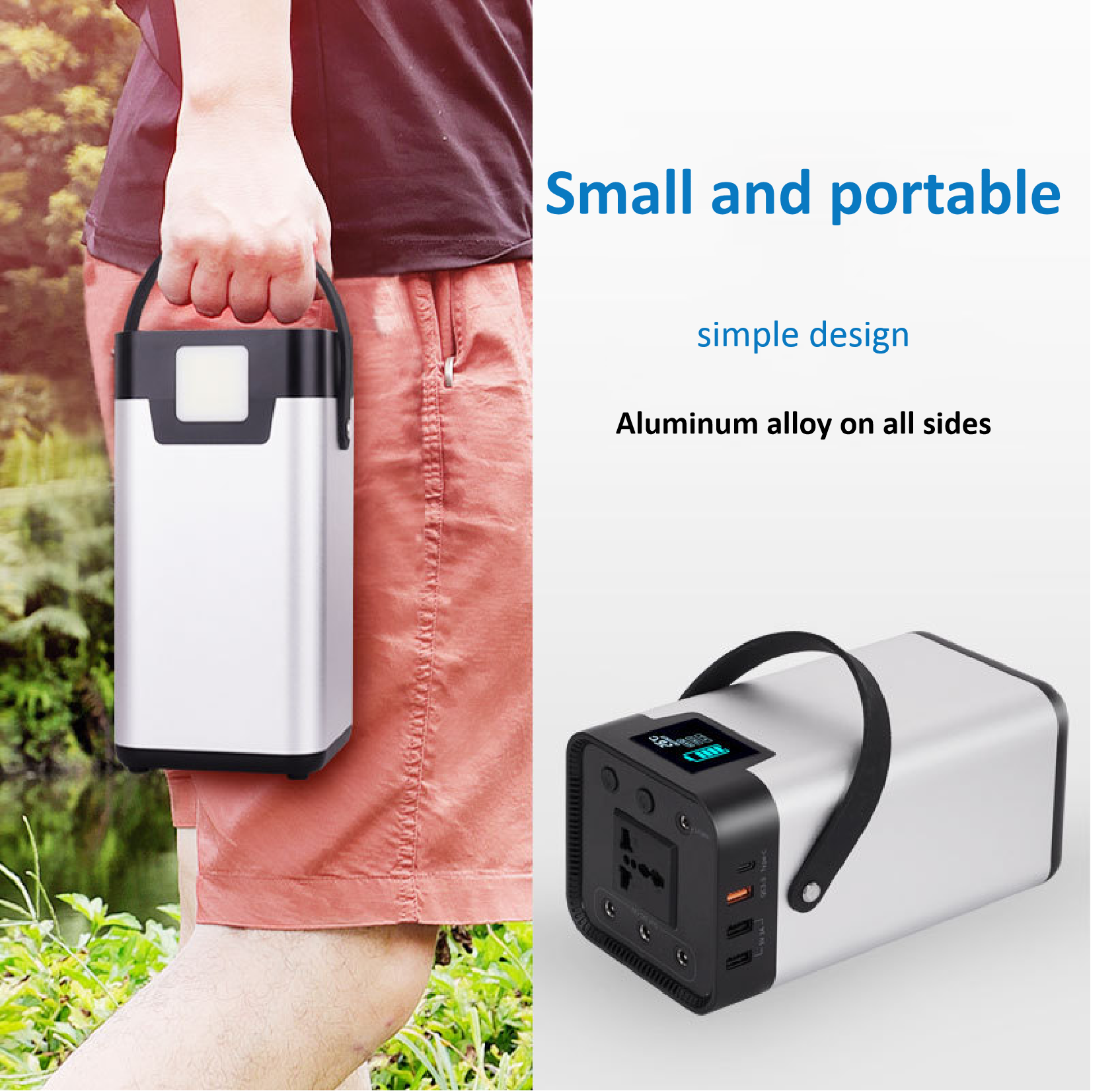 54000mah Lithium Portable Power Station 200W 220V Commercial Solar Generator